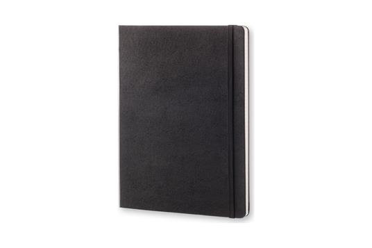 Taccuino Moleskine XL a quadretti copertina rigida nero. Black - 2