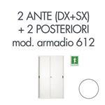 Set 1 porta sx + 1 porta dx +2 posteriori per armadio Tecnical 2 612 BIANCO – 805141163037