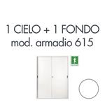 Set 1 cielo + 1 fondo per armadio Tecnical 2 615 bianco 805141163043