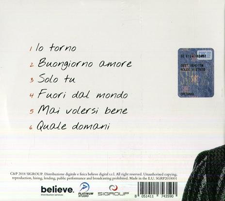 Io torno - CD Audio di Gigi Finizio - 2