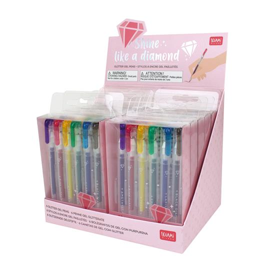 Set di 6 mini penne Gel Glitter Legami, Shine Like A Diamond - Legami -  Cartoleria e scuola | Feltrinelli