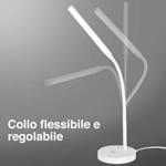 Lampada Scrivania Touch Con Caricatore Qi Wireless Charger Luce Led Dimmerabile