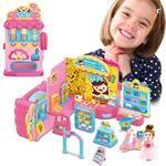 Distributore Dolci Playset Supermercato Giocattolo Bambini Con Bambola Accessori