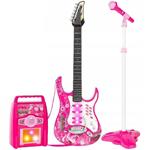 Chitarra Elettrica Microfono Cassa Amplificatore Mp3 Giocattolo Bambini Con Luci