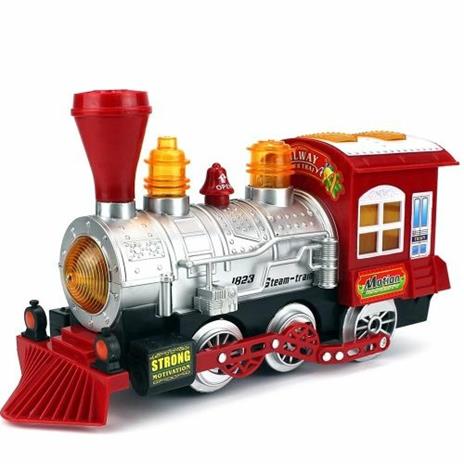 Trenino Locomotiva Spara Bolle Sapone Giocattolo Bambini Luci Suoni A Batteria - 2