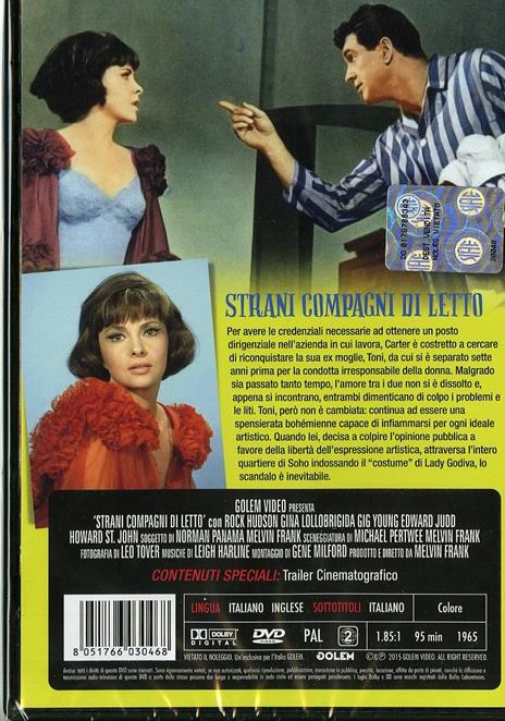 Strani compagni di letto (DVD) di Melvin Frank - DVD - 2