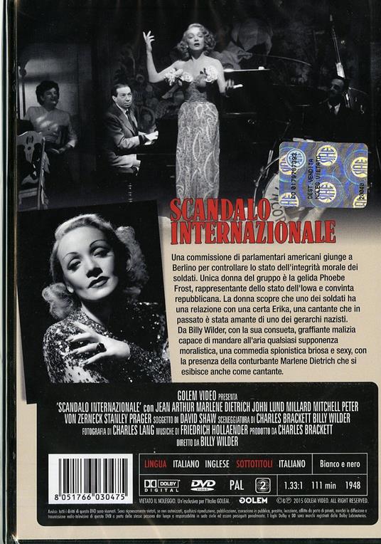 Scandalo internazionale di Billy Wilder - DVD - 2