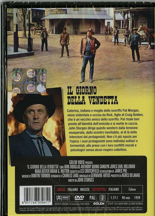 Il giorno della vendetta di John Sturges - DVD - 2