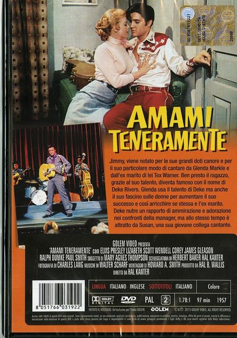 Amami teneramente di Hal Kanter - DVD - 2