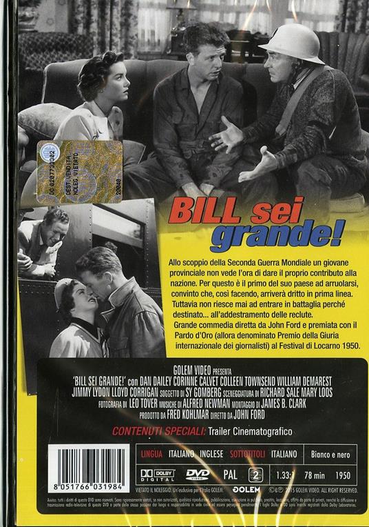 Bill sei grande! di John Ford - DVD - 2