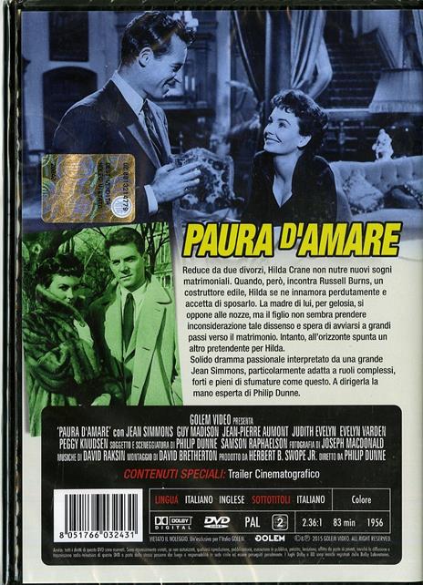 Paura d'amare di Philip Dunne - DVD - 2