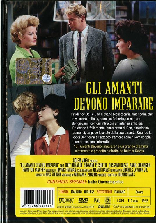 Gli amanti devono imparare di Delmer Daves - DVD - 2