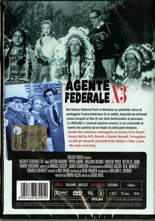 Agente federale X 3 di Louis King - DVD - 2