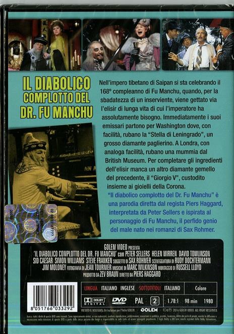 Il diabolico complotto del Dr. Fu Manchu di Piers Haggard - DVD - 2