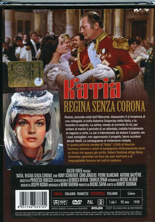 Katia. Regina senza corona di Robert Siodmak - DVD - 2