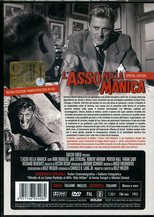 L' asso nella manica. Special Edition (DVD) di Billy Wilder - DVD - 2