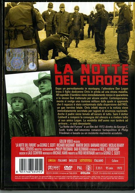 La notte del furore di George C. Scott - DVD - 2