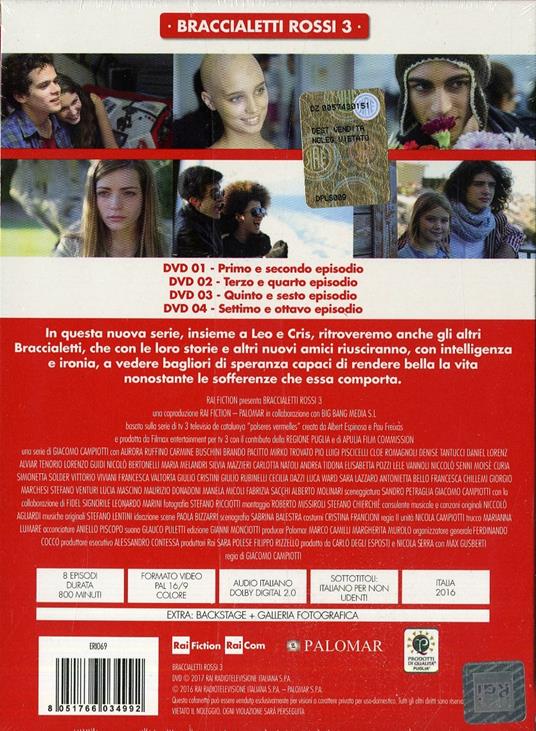 Braccialetti rossi 3 (serie tv Rai) (4 DVD) - DVD - Film di Giacomo  Campiotti Drammatico | Feltrinelli