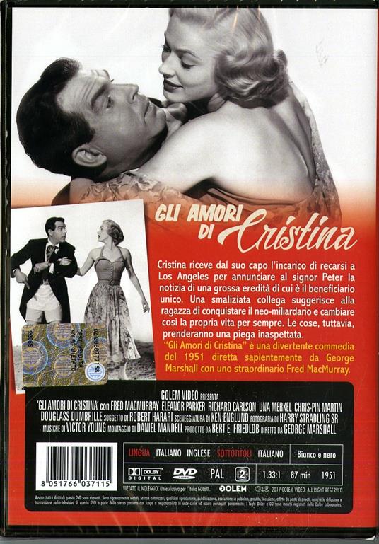 Gli amori di Cristina (DVD) di George Marshall - DVD - 2