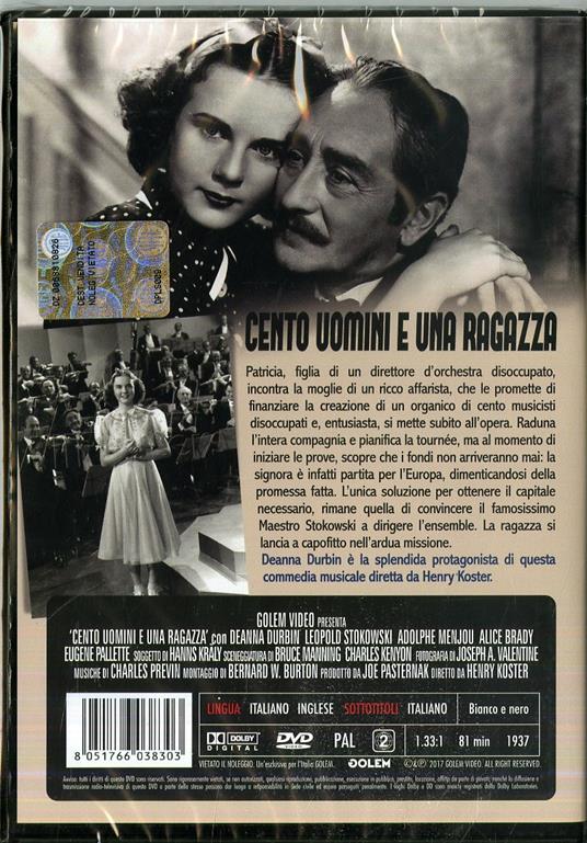 Cento uomini e una ragazza (DVD) di Henry Koster - DVD - 2