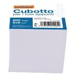 Cubo in carta bianca Nikoffice da 800 fogli formato 9×9 cm colore bianco – 30NIK050