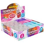 Espositore 24 temperamatite a 2 fori con serbatoio Nikoffice colori pastello assortiti – 12NIK024