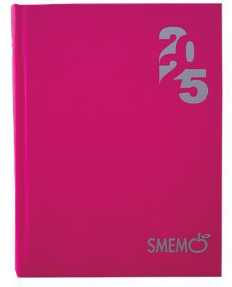 Diario giornaliero Smemoranda 2024/25, 16 mesi, Fuxia  - 11 x 15 cm