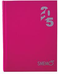 Diario giornaliero Smemoranda 2024-25, 16 mesi, Fuxia - 13 x 17 cm