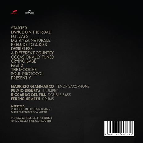 Past Present - CD Audio di Maurizio Giammarco - 2