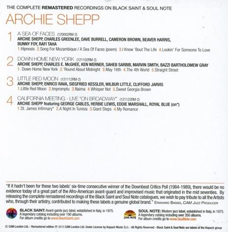 The Complete Remastered Recordings - CD Audio di Archie Shepp - 2