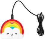 Caricabatterie Wireless per Smartphone Legami, Super Fast  Wireless Charger Rainbow