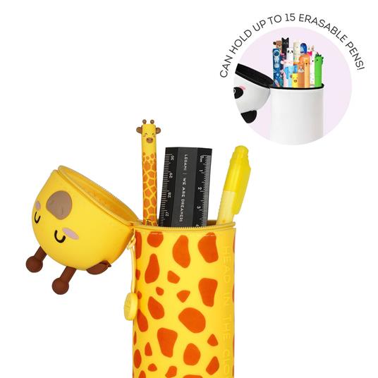 Astuccio Tombolino Legami 2-In-1 Silicone - Kawaii, Giraffa - 3