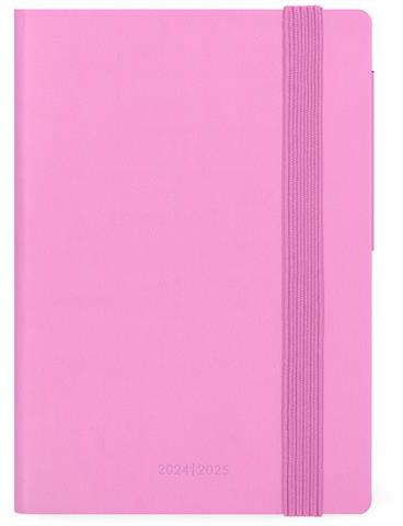 Agenda settimanale Legami 2024-2025, 18 mesi, Small Weekly Diary con Notebook - Bubblegum - 9,5 x 13,5 cm