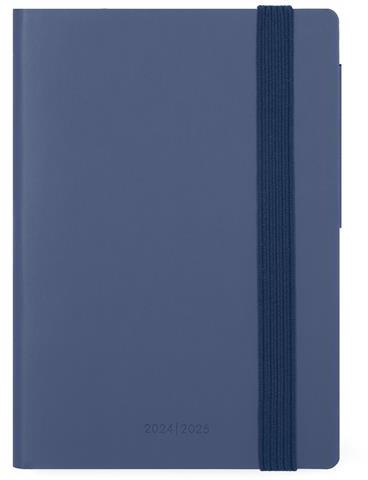 Agenda settimanale Legami 2024-2025, 18 mesi, Small Weekly Diary con Notebook - Blueberry - 9,5 x 13,5 cm