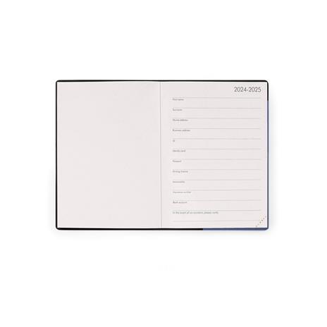 Agenda settimanale Legami 2024-2025, 18 mesi, Small Weekly Diary con Notebook - Blueberry - 9,5 x 13,5 cm - 3