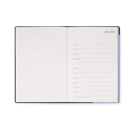 Agenda settimanale Legami 2024-2025, 18 mesi, Medium Weekly Diary con Notebook - Cornflower - 12 x 18 cm - 3