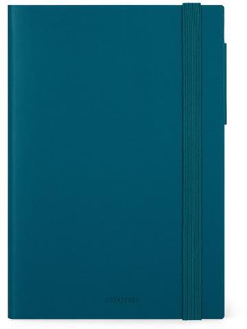 Agenda giornaliera Legami 2024/2025, 16 mesi, Medium Daily Diary - Teal Blue