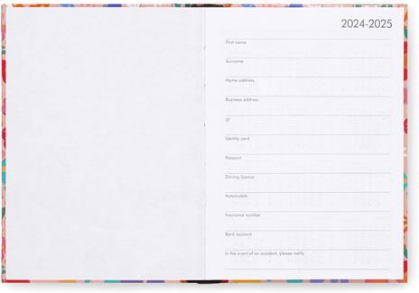 Agenda giornaliera Legami 2024/2025, 16 mesi, Small Photo Daily Diary  - Flowers - 3