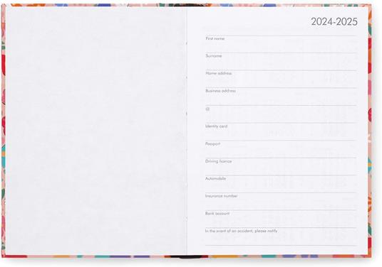 Agenda giornaliera Legami 2024/2025, 16 mesi, Small Photo Daily Diary  - Flowers - 3