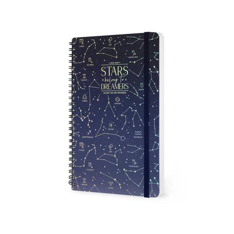 Agenda settimanale Legami 2024/2025, 16 mesi, Large Weekly Spiral Bound Diary - Stars - 3