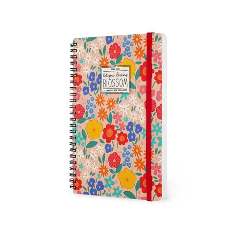 Agenda settimanale Legami 2024/2025, 16 mesi, Large Weekly Spiral Bound Diary - Flowers - 3