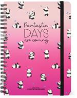 Agenda settimanale Legami 2024/2025, 16 mesi, Large Weekly Spiral Bound Diary - Panda