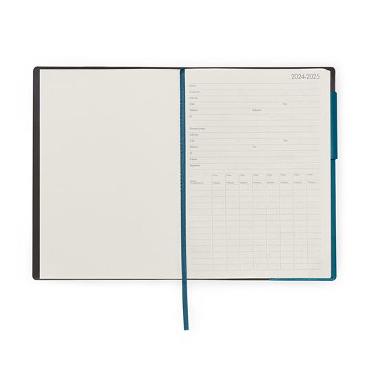 Agenda del docente settimanale Legami 2025, settimanale, 13 mesi, Large Weekly Diary - Teal Blue - 2