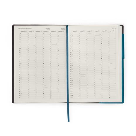 Agenda del docente settimanale Legami 2025, settimanale, 13 mesi, Large Weekly Diary - Teal Blue - 3