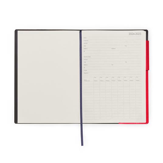 Agenda del docente settimanale Legami 2025, settimanale, 13 mesi, Large Weekly Diary - Radiant Red - 2