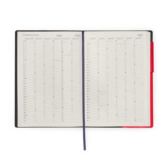 Agenda del docente settimanale Legami 2025, settimanale, 13 mesi, Large Weekly Diary - Radiant Red - 3