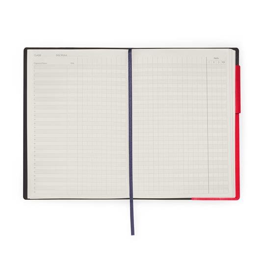 Agenda del docente settimanale Legami 2025, settimanale, 13 mesi, Large Weekly Diary - Radiant Red - 6