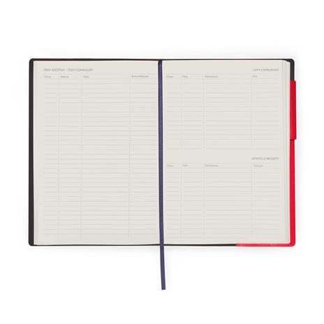 Agenda del docente settimanale Legami 2025, settimanale, 13 mesi, Large Weekly Diary - Radiant Red - 7