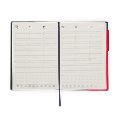 Agenda del docente settimanale Legami 2025, settimanale, 13 mesi, Large Weekly Diary - Radiant Red - 9