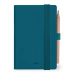 Agenda bigiornaliera Mini Legami 12 Mesi - 2025  - Mini 2-Day Diary - Teal Blue